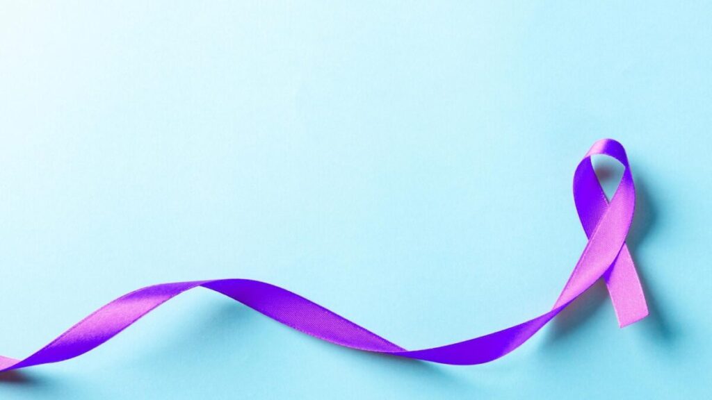 National Recovery Month Purple Ribbon
